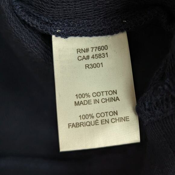 NWT Sandrine Rose Navy French Worker Embroidered Hoodie - Picture 8 of 9